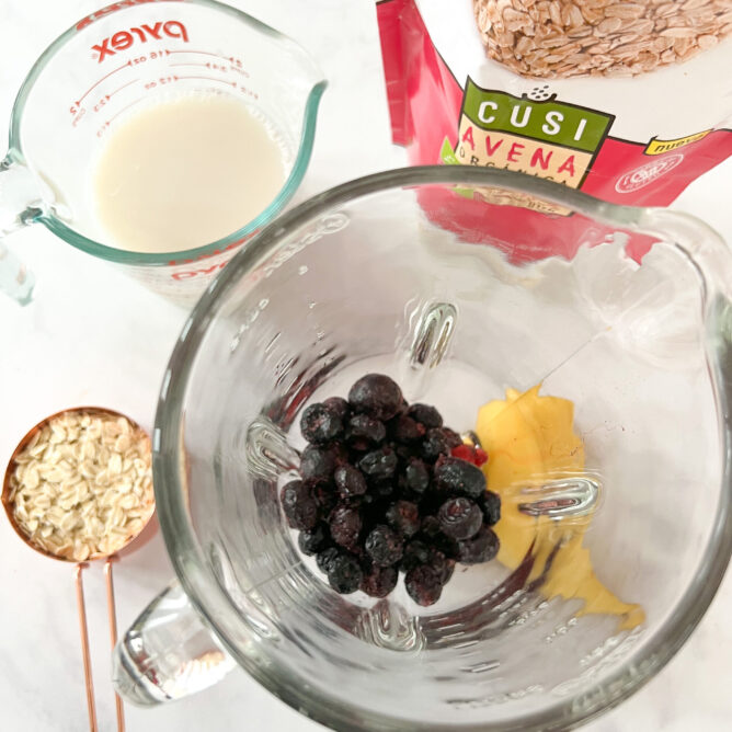 batido de avena con banana receta saludable y fácil