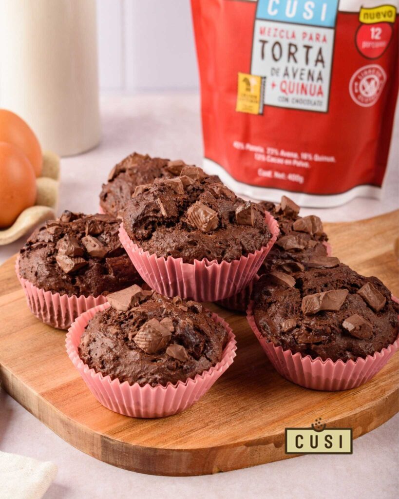 muffins de chocolate receta casera postre