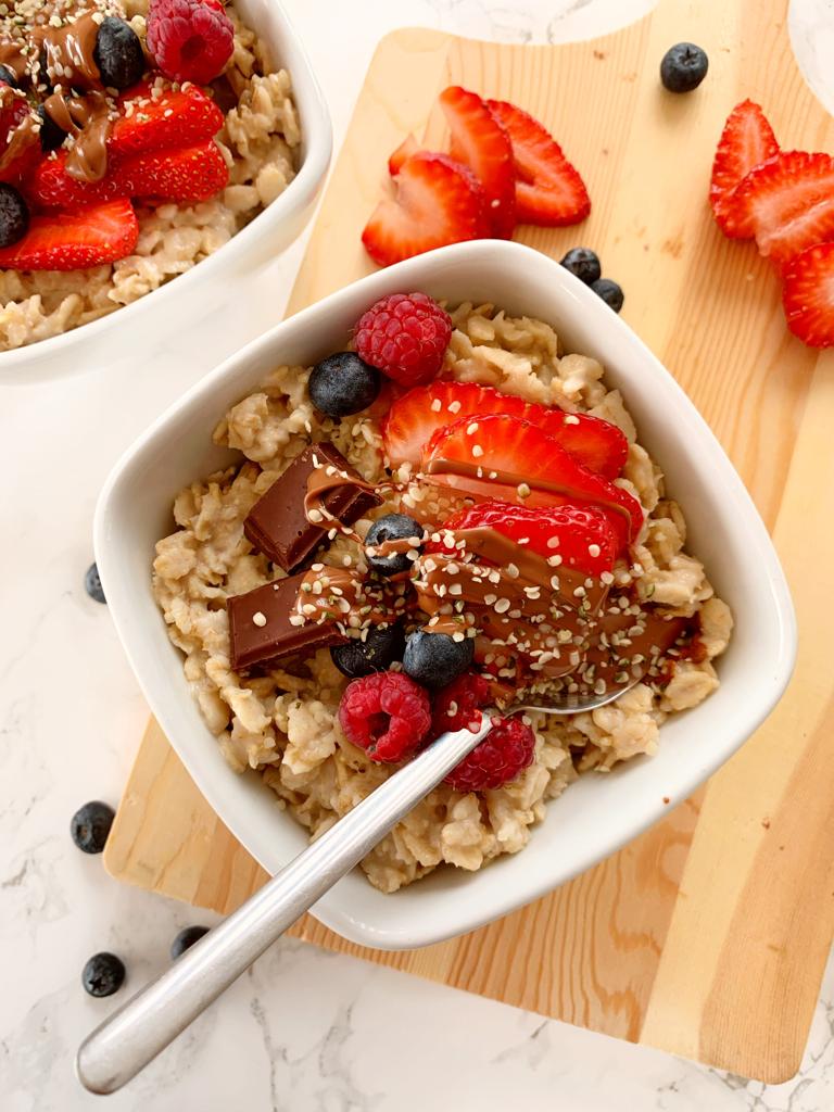 overnight oats receta saludable con avena