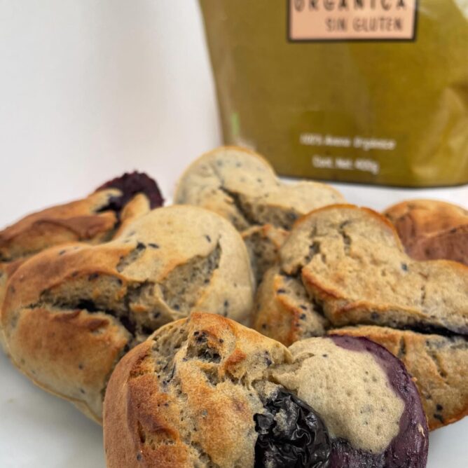 muffins de arándanos