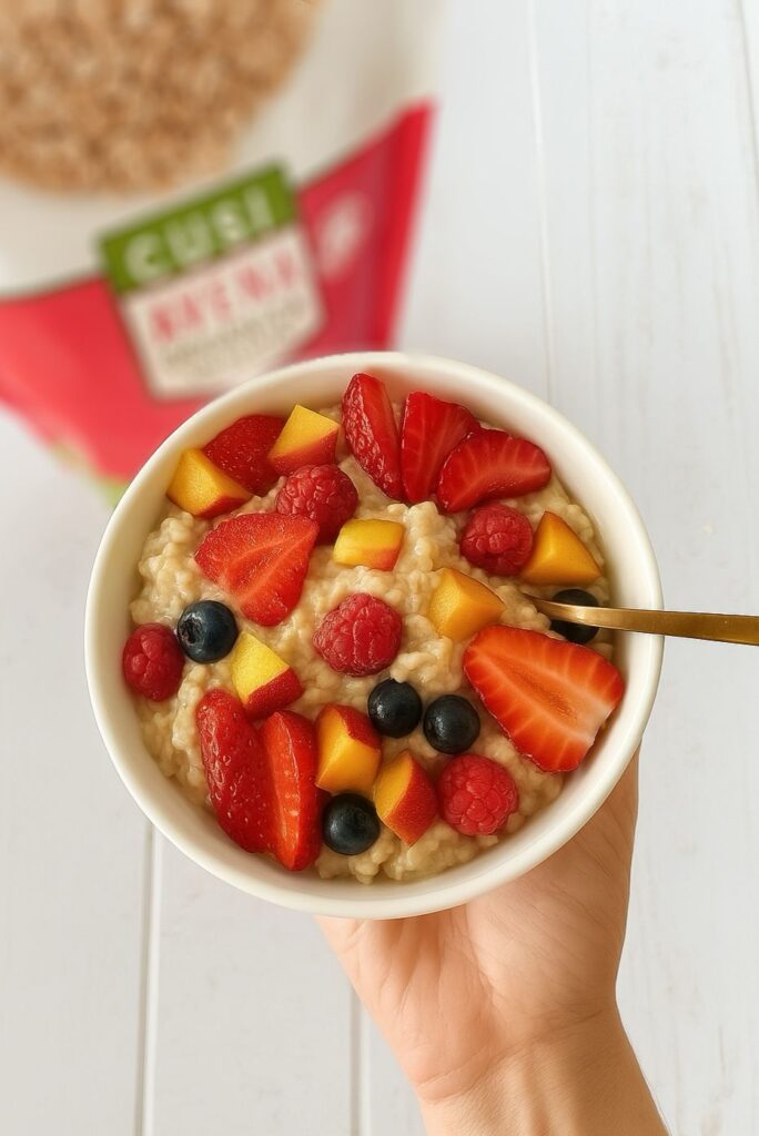avena con frutas