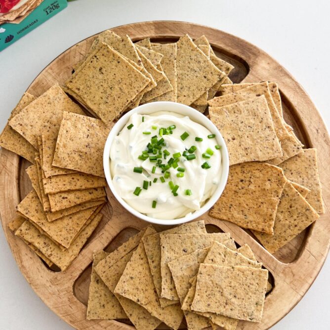 dip de queso preparación