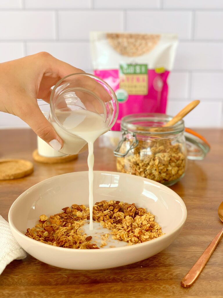 leche con cereal receta